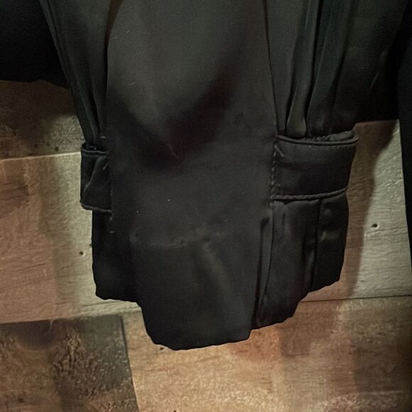 Vince Black Vicose Rayon Button Cuff Jogger Pants - Picture 3 of 8